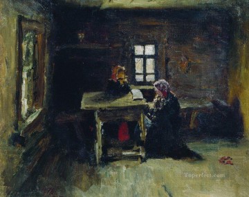 en la cabaña 1878 Ilya Repin Pinturas al óleo